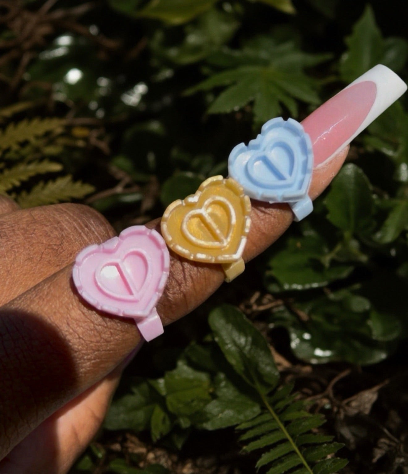 HEART SHAPED GLUE RINGS