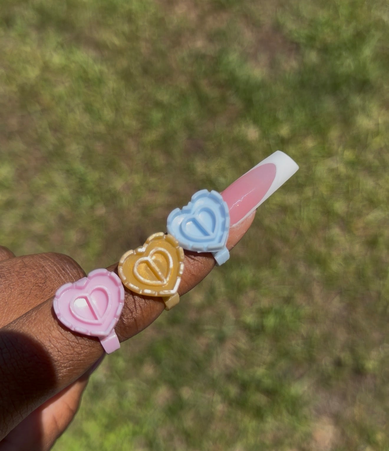 HEART SHAPED GLUE RINGS