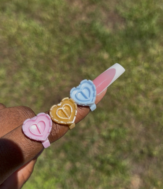 HEART SHAPED GLUE RINGS